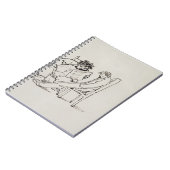Carnet Bande dessinée de William Morris (1834-96) lisant (Côté gauche)