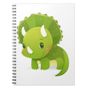 Carnet bande dessinée mignonne de dinosaure de bébé vert