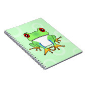 Carnet Bande dessinée mignonne de grenouille d'arbre - (Côté Droit)