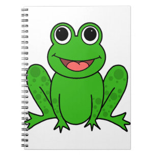 Carnet Bande dessinée mignonne de grenouille verte