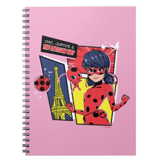 Carnet Bande dessinée Miraculaire Ladybug Parisienne (Devant)