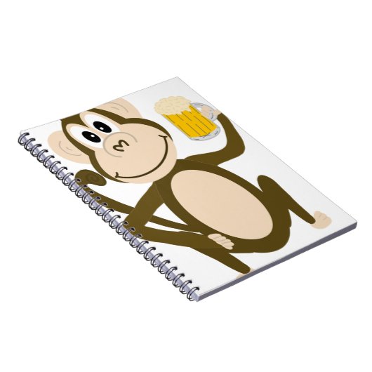 Carnet Bande dessinée potable de bière de singe drôle (Côté Droit)