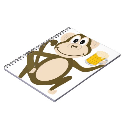Carnet Bande dessinée potable de bière de singe drôle (Côté gauche)
