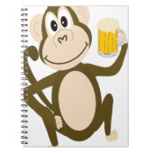 Carnet Bande dessinée potable de bière de singe drôle (Devant)