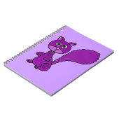 Carnet Bande dessinée pourpre drôle d'écureuil (Côté gauche)