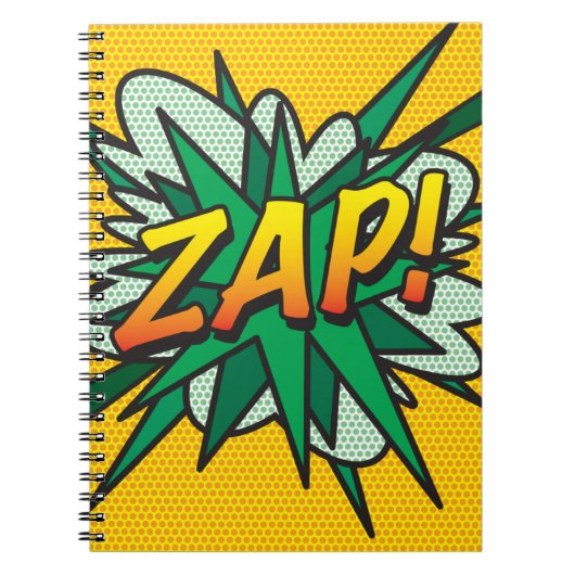 Carnet Bande dessinée rétro ZAP Fun (Devant)