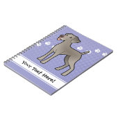 Carnet Bande dessinée Weimaraner (Côté gauche)