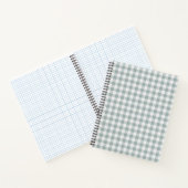 Carnet Bande En vichy Plaid Vert Sage (Intérieur)