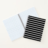 Carnet Bande noire et blanche moderne (Intérieur)