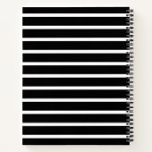 Carnet Bande noire et blanche moderne (Dos)