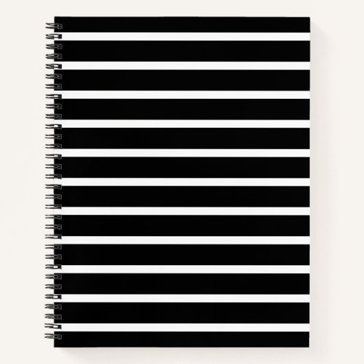 Carnet Bande noire et blanche moderne (Devant)