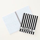 Carnet Bande Verticale Noire Et Blanc (Intérieur)