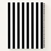 Carnet Bande Verticale Noire Et Blanc (Dos)