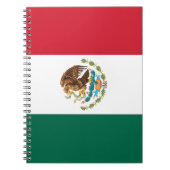 Carnet Bandera de Mexico National flag Mexicanos (Devant)