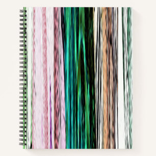 Carnet Bandes Abstraites colorées #123