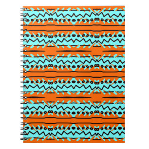 Carnet Bandes aquarelles, motif coloré et lumineux.