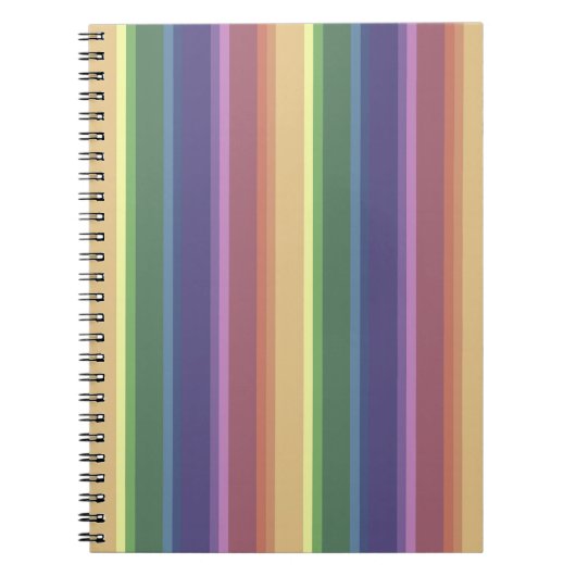 Carnet Bandes arc-en-ciel coupées (Devant)