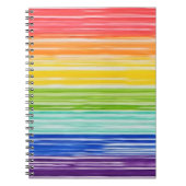 Carnet Bandes arc-en-ciel inondées (Devant)