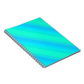 Carnet Bandes aurora - bleu, aqua, turquoise (Côté Droit)
