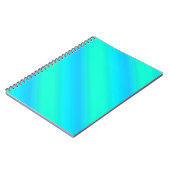 Carnet Bandes aurora - bleu, aqua, turquoise (Côté gauche)