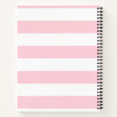 Carnet Bandes blanches et roses millénaires (Dos)