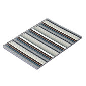 Carnet Bandes blanches gris mignonnes (Côté gauche)