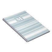Carnet Bandes bleu glace monogramme (Côté Droit)