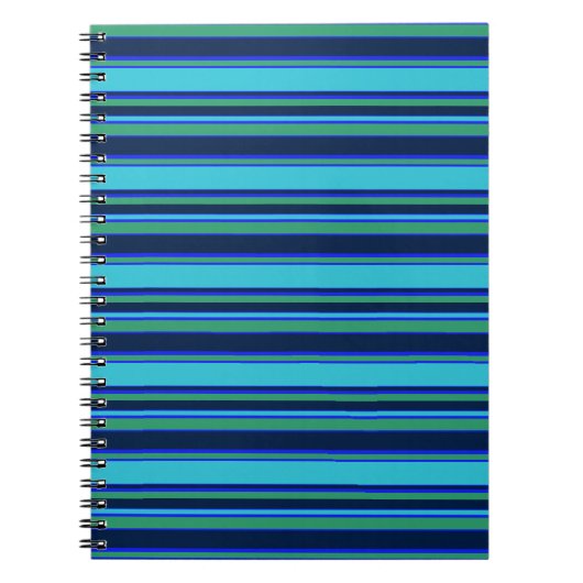 Carnet Bandes bleues et vertes (Devant)