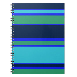 Carnet Bandes bleues et vertes