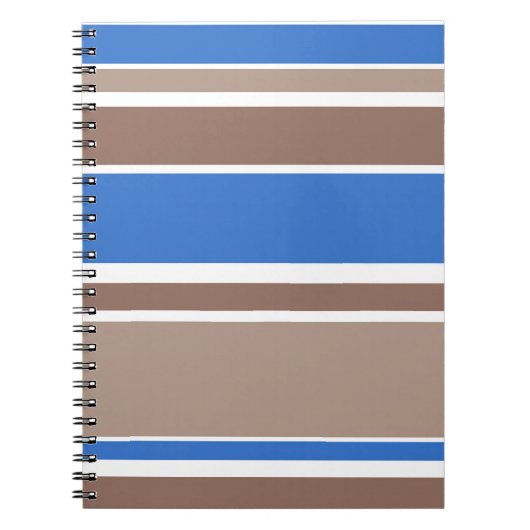 Carnet Bandes Brown et bleues (Devant)