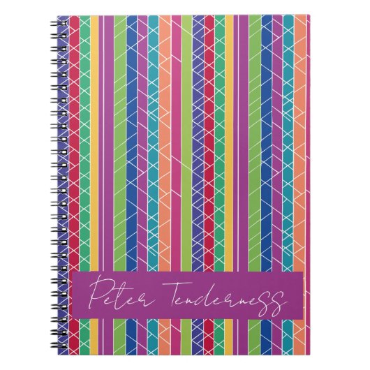 Carnet Bandes colorées (Devant)