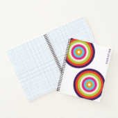 Carnet Bandes colorées Cercles rétro Art (Intérieur)