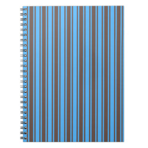 Carnet Bandes de bonbons Brown et bleues