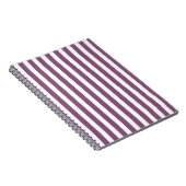 Carnet Bandes de bonbons mauves et blanches (Côté Droit)