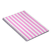 Carnet Bandes de bonbons roses et blanches (Côté Droit)