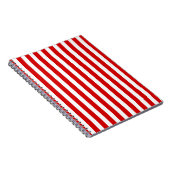 Carnet Bandes de bonbons rouges et blancs (Côté Droit)