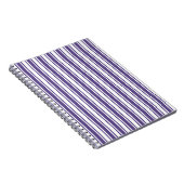 Carnet Bandes de bonbons ultra violettes et blanches (Côté Droit)