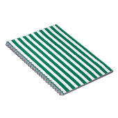 Carnet Bandes de bonbons vert et blanc (Côté Droit)