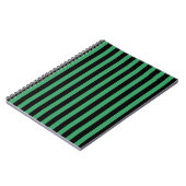 Carnet Bandes de bonbons vert et noir (Côté gauche)