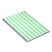 Carnet Bandes de bonbons vertes et blanches (Côté Droit)