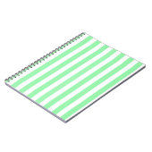 Carnet Bandes de bonbons vertes et blanches (Côté gauche)