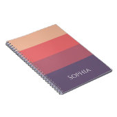 Carnet Bandes de couleur automne - (Côté Droit)