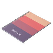 Carnet Bandes de couleur automne - (Côté gauche)