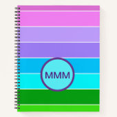 Carnet Bandes de couleurs de sirène (Devant)