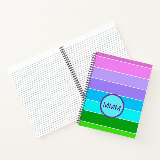 Carnet Bandes de couleurs de sirène (Intérieur)