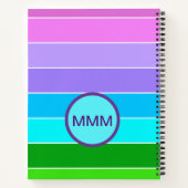 Carnet Bandes de couleurs de sirène (Dos)