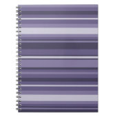 Carnet Bandes de cuir violet (Devant)