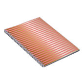 Carnet Bandes de graduation rose et or doux (Côté Droit)
