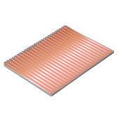 Carnet Bandes de graduation rose et or doux (Côté gauche)