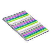 Carnet Bandes de néon colorées chaudes (Côté Droit)